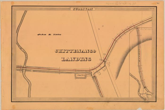 Erie Canal Survey, Sullivan showing Chittenango Landing and Chittenango Creek