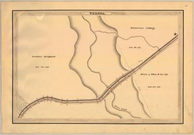 Erie Canal Survey, Verona showing Hamilton College and Stony Creek 