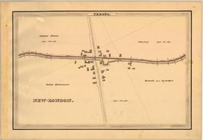 Erie Canal Survey, Verona showing New London 