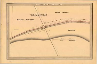 Erie Canal Survey, Onondaga and Camillus showing Bellisle and Town Line