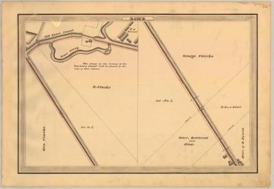 Erie Canal Survey, Rome showing Old Rome Canal and Blair 