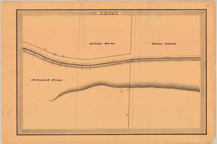 Erie Canal Survey, Lenox showing Beebee and Clark