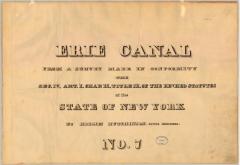 Erie Canal Survey, Volume seven, Erie Canal No. 7 from Canastota to Rome