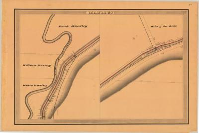 Erie Canal Survey, Manlius showing Huntley and Reels