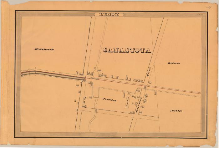 Erie Canal Survey, Lenox showing Canastota and Peterboro Street