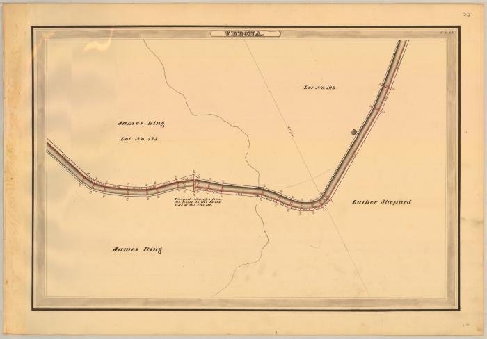 Erie Canal Survey, Verona showing King and Shepard 