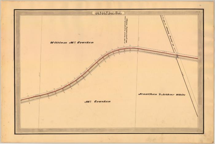Erie Canal Survey, Onondaga showing McCracken and White