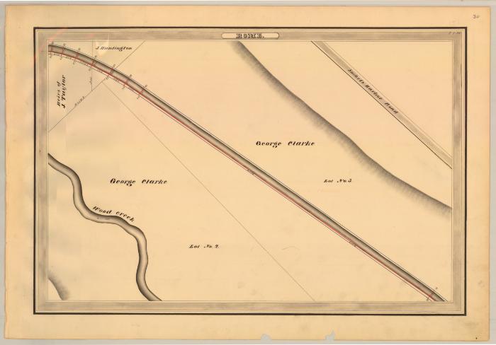Erie Canal Survey, Rome showing Clarke and Sackets Harbor Road 