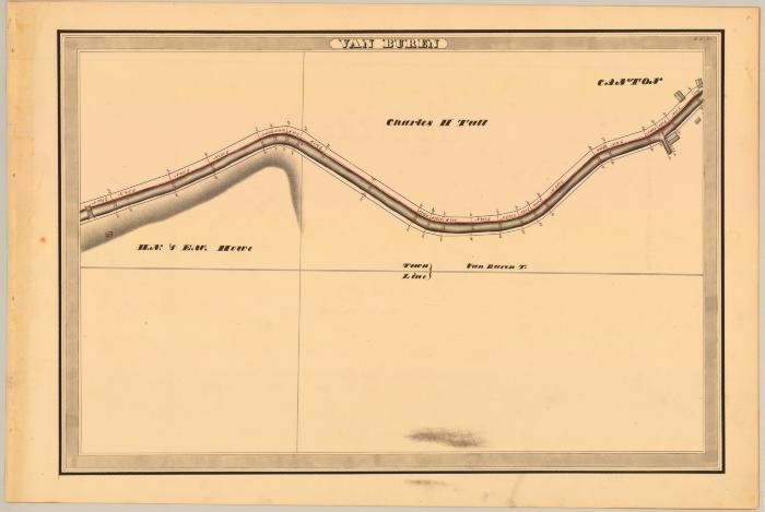 Erie Canal Survey, Van Buren showing Howe and Tull