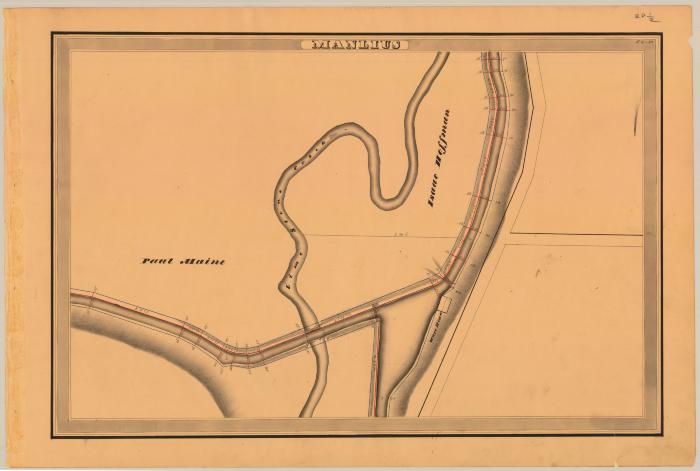 Erie Canal Survey, Manlius showing Maine and Lime Stone Creek
