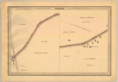 Erie Canal Survey, Verona showing East Line of the Pagan Purchase and Glass Factory 