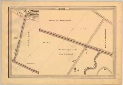Erie Canal Survey, Rome showing Guard Lock and Little Oneida Creek 