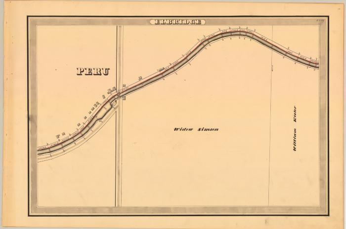 Erie Canal Survey, Elbridge showing Peru and Simson