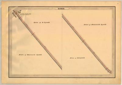 Erie Canal Survey, Rome showing two Views of Canal and Lynch 