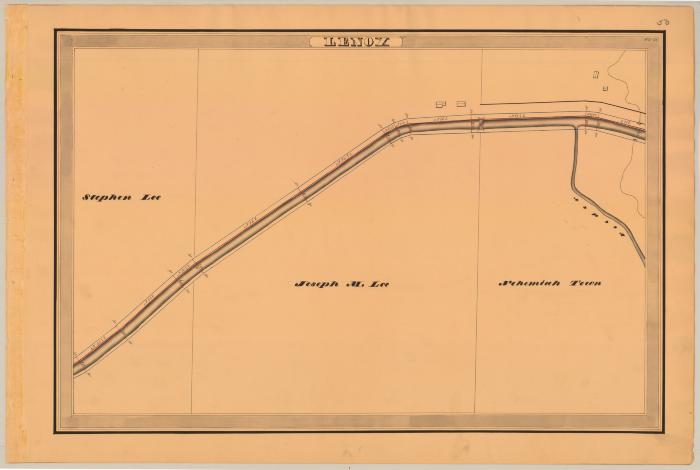 Erie Canal Survey, Lenox showing Lee and Town