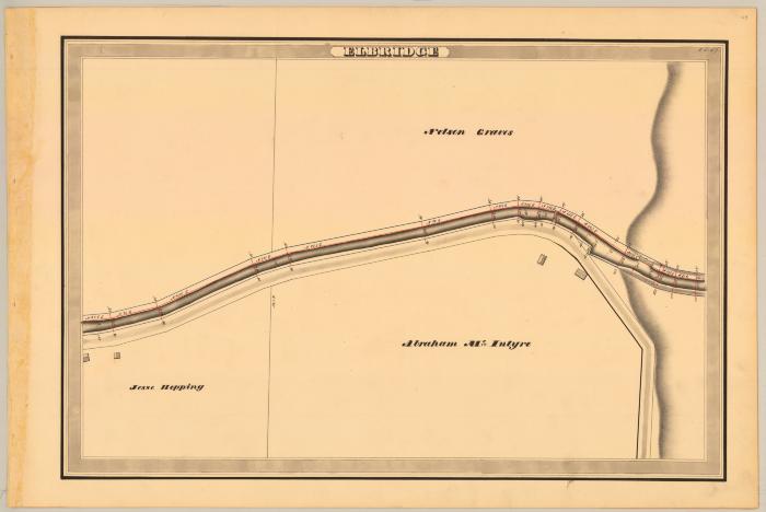Erie Canal Survey, Elbridge showing Graves and McIntyre