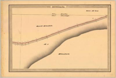 Erie Canal Survey, Onondaga showing Town Line and Hinsdale