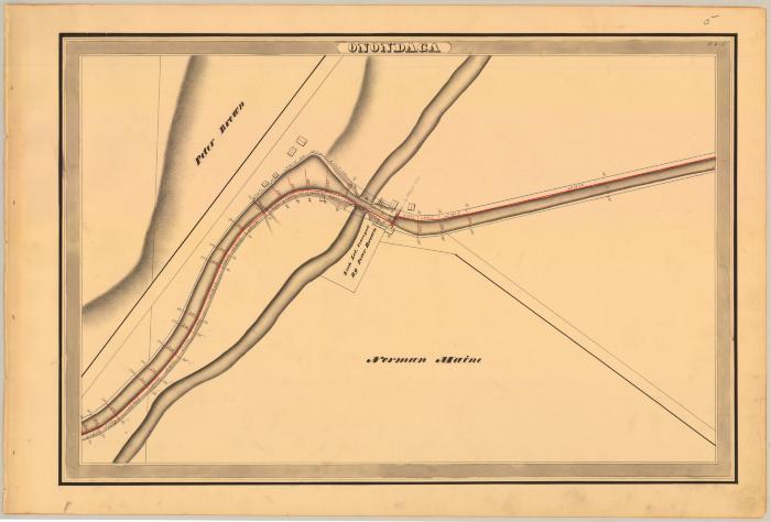 Erie Canal Survey, Onondaga showing Brown and Lock Lot