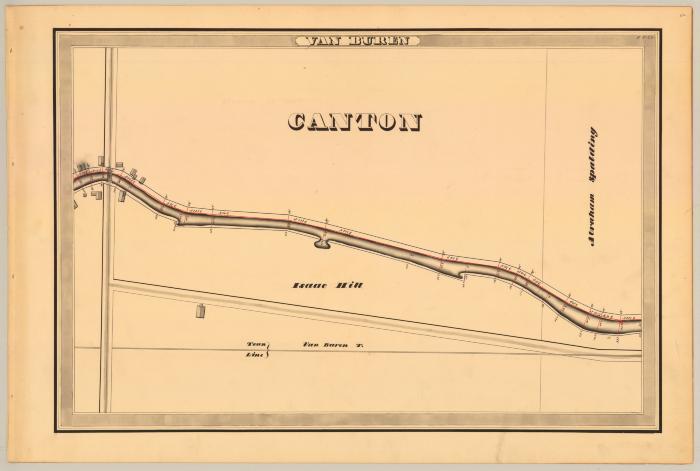 Erie Canal Survey, Van Buren showing Canton and Town Line