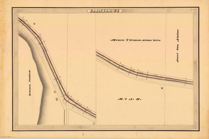 Erie Canal Survey, Camillus showing Paddock and Van Alstine