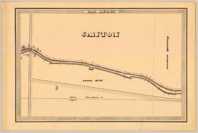 Erie Canal Survey, Van Buren showing Canton and Town Line