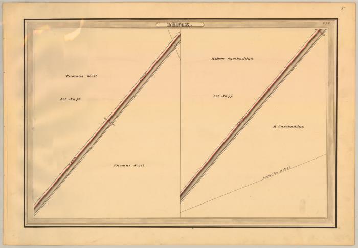 Erie Canal Survey, Lenox showing Scott and Carskaddan 