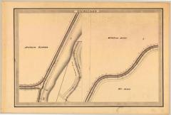 Erie Canal Survey, Elbridge showing three views of Canal and Carpenter’s Creek