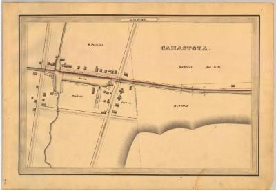 Erie Canal Survey, Lenox showing Canastota and Basin
