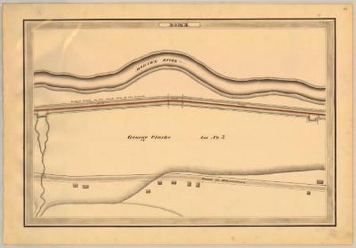 Erie Canal Survey, Rome showing Mohawk River and Clarke 