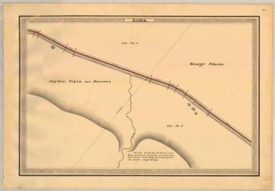 Erie Canal Survey, Rome showing Burrows and Historic Battle Site 