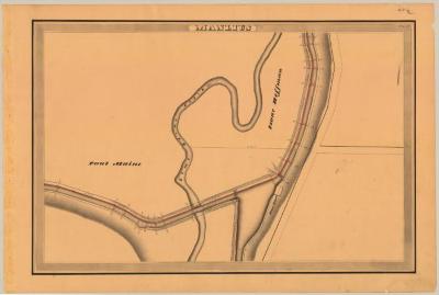 Erie Canal Survey, Manlius showing Maine and Lime Stone Creek