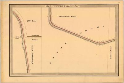Erie Canal Survey, Camillus and Salina  showing  Town Line and Cedar Swamp