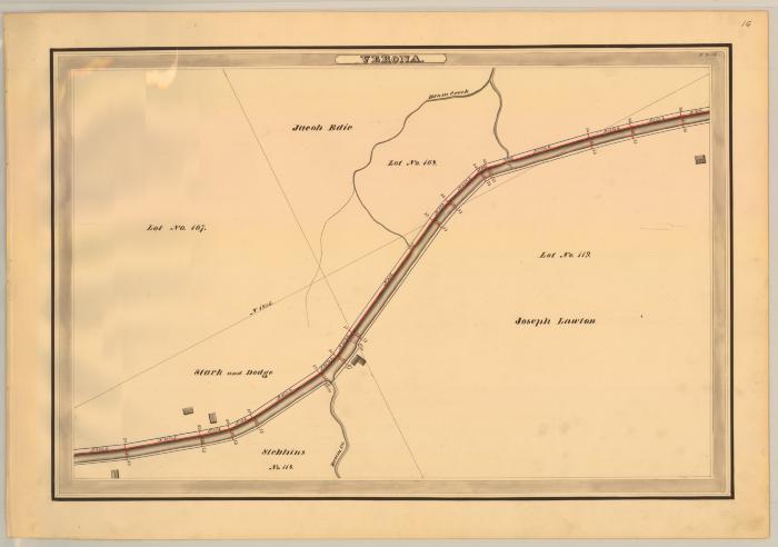 Erie Canal Survey, Verona showing Drum Creek and Lawton 