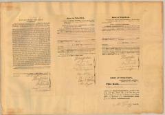 Certificate authenticating Erie Canal Survey map and field notes