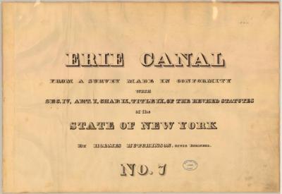 Erie Canal Survey, Volume seven, Erie Canal No. 7 from Canastota to Rome