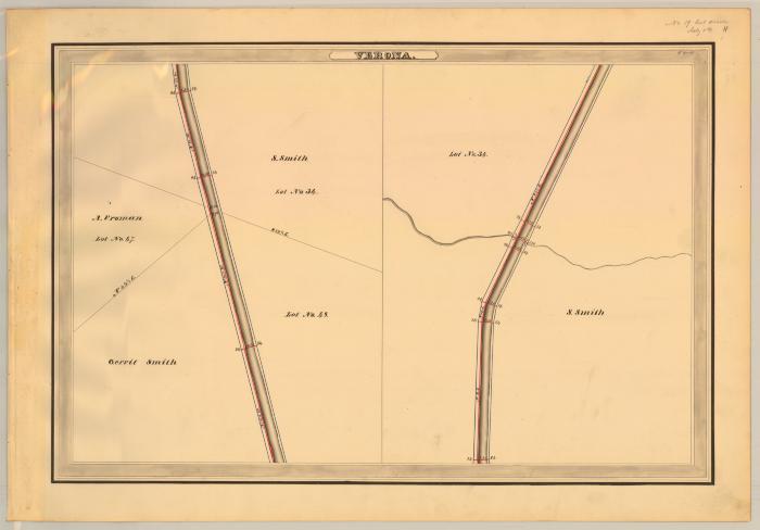 Erie Canal Survey, Verona showing Smith and Vroman 