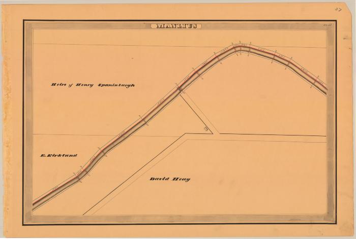 Erie Canal Survey, Manlius showing Spaninburgh and Hoag