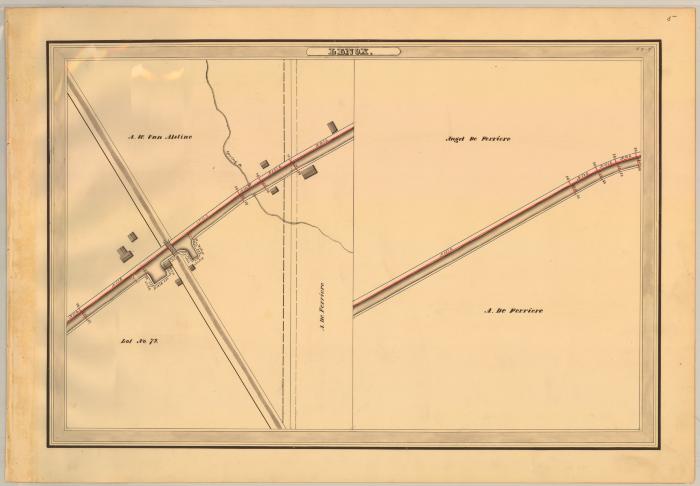 Erie Canal Survey, Lenox showing Van Alstine and DeFerriere 