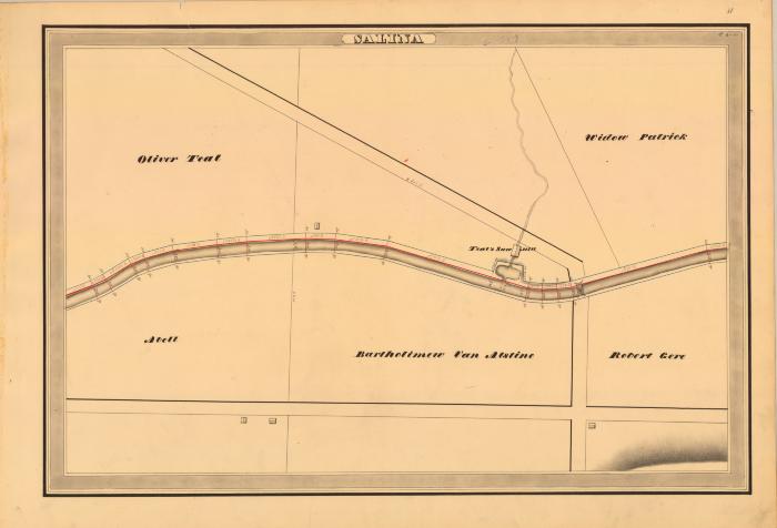 Erie Canal Survey, Salina showing Teal’s Saw Mill