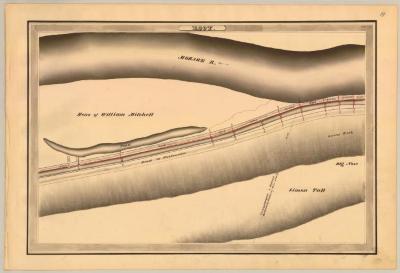 Erie Canal Survey, Root showing pond and Road to Fultonville 