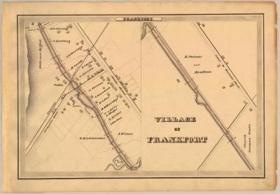 Erie Canal Survey, Frankfort showing Village of Frankfort 