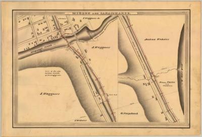 Erie Canal Survey, Minden and Canajoharie showing Otsquago Creek  and Road to Village 