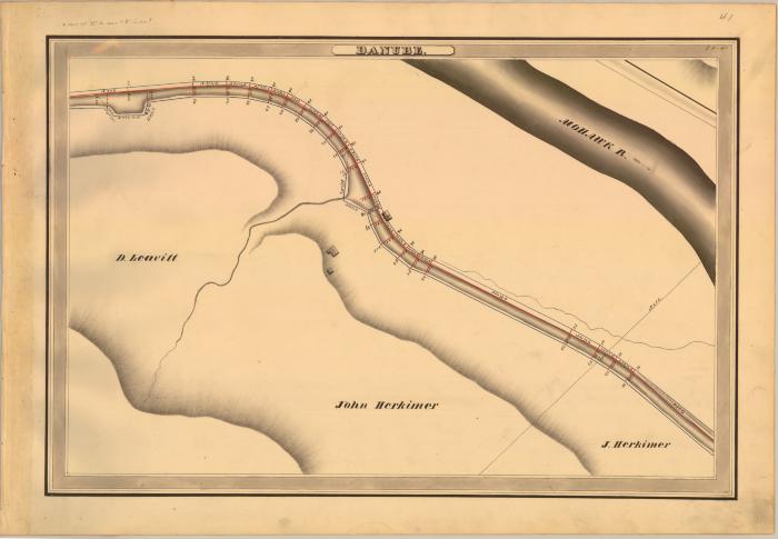 Erie Canal Survey, Danube showing Leavitt and Herkimer 