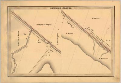 Erie Canal Survey, German Flats showing Dygert and Harter 