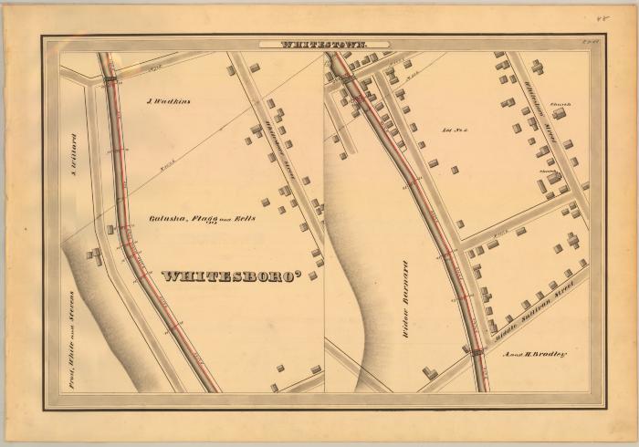 Erie Canal Survey, Whitestown showing Town of Whitesboro 