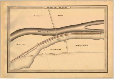 Erie Canal Survey, German Flatts showing Cristman and Overocker 