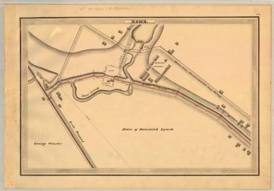 Erie Canal Survey, Rome showing Wood Creek and Rome Canal 