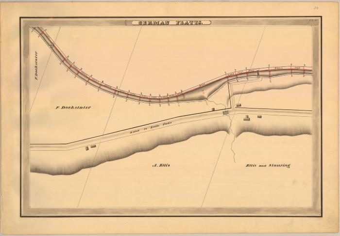 Erie Canal Survey, German Flatts showing Dockstater and Ellis 