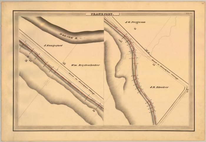 Erie Canal Survey, Frankfort showing Brydenbecker and Bleeker 