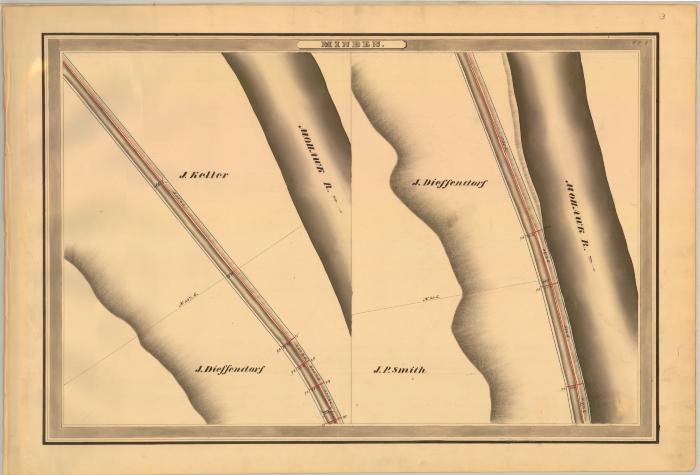 Erie Canal Survey, Minden showing Keller and Dieffendorf 